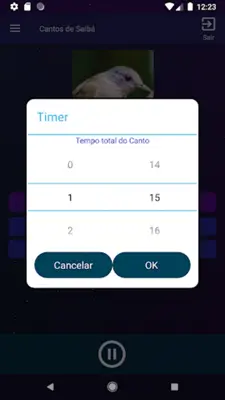 Cantos de Sabiás android App screenshot 4